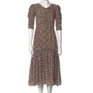 Rebecca Taylor - Silk Leopard Print Midi